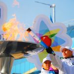 В рамках тестовой  Эстафеты Огня  в Алматы зажжен факел Универсиады