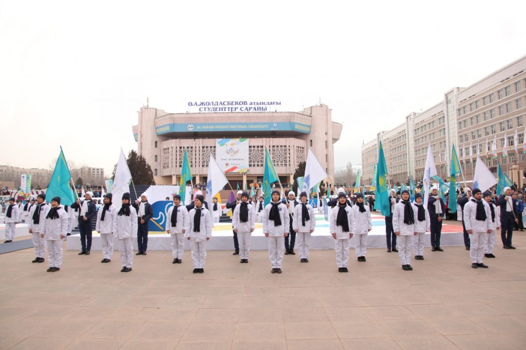 The Torch Relay Ceremony of 2017 Universiade took place in Almaty
